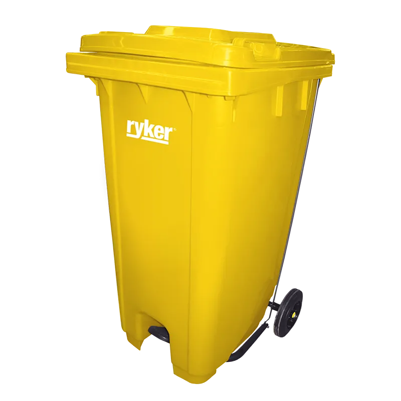 TRASH BIN RYKER OD XDL-240U-19 240L PEDAL YLW